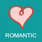 Romantic book icon